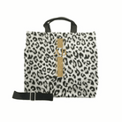 Monogram Stripe Leopard North South Bag - Quilted Koala