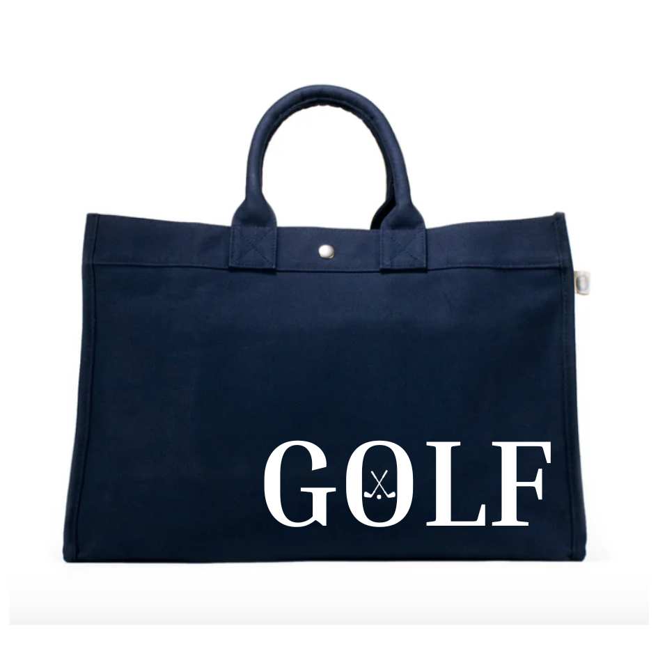 East West Bag: Navy with GOLF - Quilted Koala