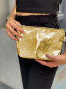 Gold Metallic Makeup Bag - BACK IN STOCK! - Quilted Koala