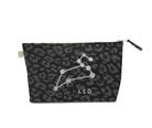 Zodiac Black Leopard Large Makeup Bag - Leo - Quilted Koala