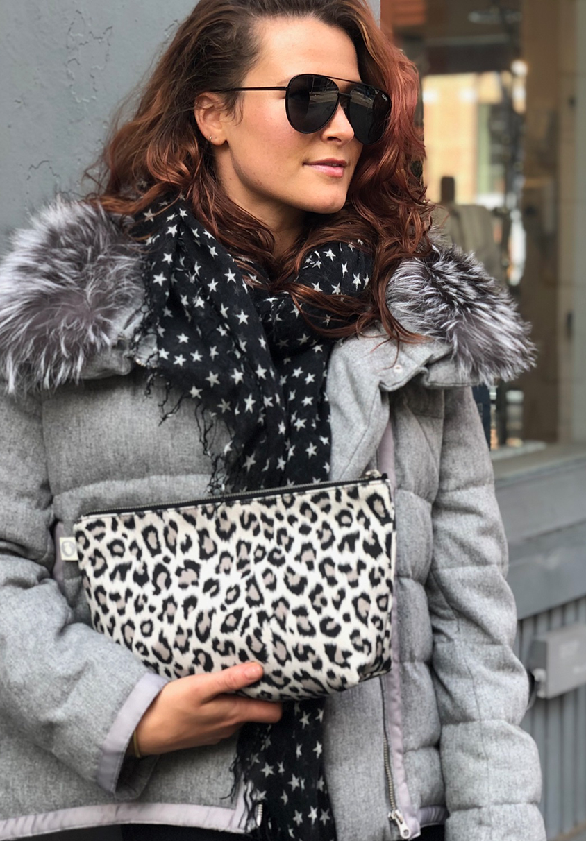 Clutch Basics - Leopard - Quilted Koala