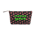Mahjong Queen Pouch Clutch - Black Floral - Quilted Koala