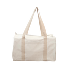 Daily Duffel - Natural with a Split Letter Monogram - Quilted Koala