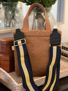 Koala Straps: Navy & Gold Stripe - Quilted Koala