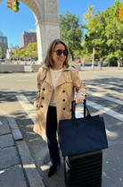 NEW! Anywhere Bag with Trolley Sleeve in Navy - Quilted Koala