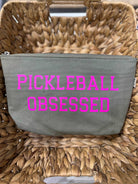 Clutch Bag Olive with PIckleball Obsessed - Quilted Koala