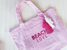 Everything Bag: Pink Seersucker - BEACH LOVE - Quilted Koala