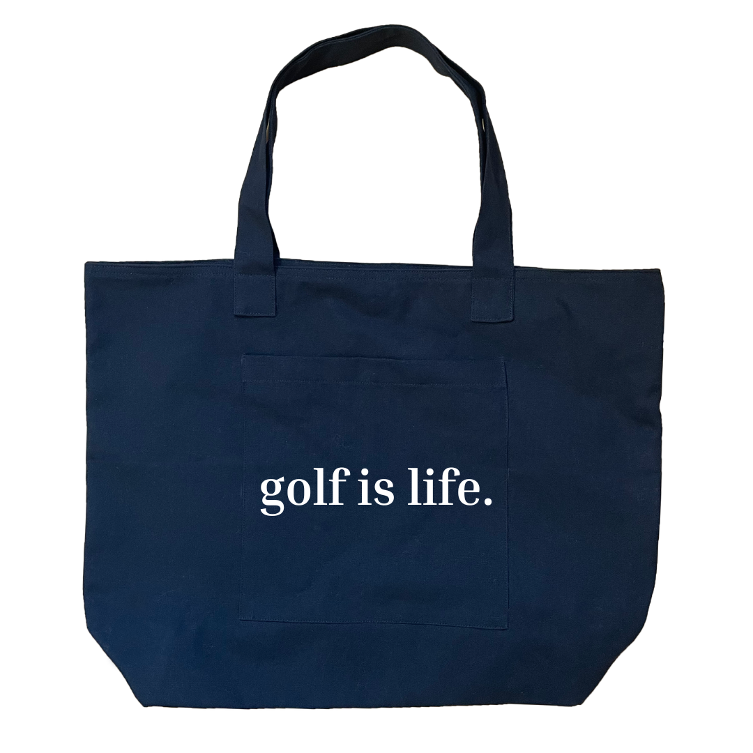 Everything Bag - GOLF IS LIFE.  NEW! - Quilted Koala