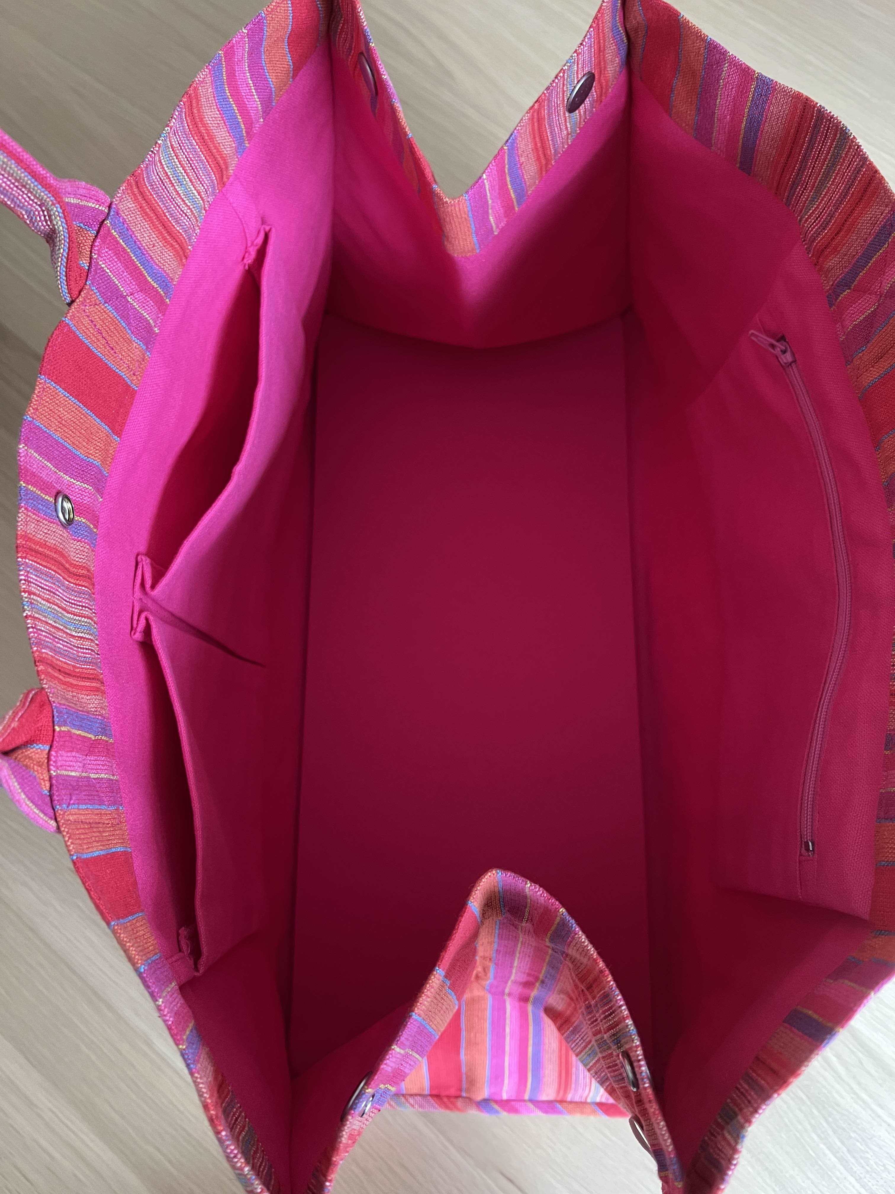 East West Bag Basics- Happy Pink Stripe - Quilted Koala