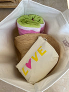 Everything Bag Natural with Neon Green Certified Beach Lover - Quilted Koala