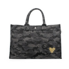 East West Bag: Black Camo - Petite GLOW HEART NEW! - Quilted Koala
