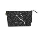 Zodiac Black Leopard Large Makeup Bag - Taurus - Quilted Koala