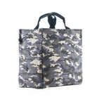 Split Letter Monogram Grey Camo North South Bag with Stripe Strap - Quilted Koala