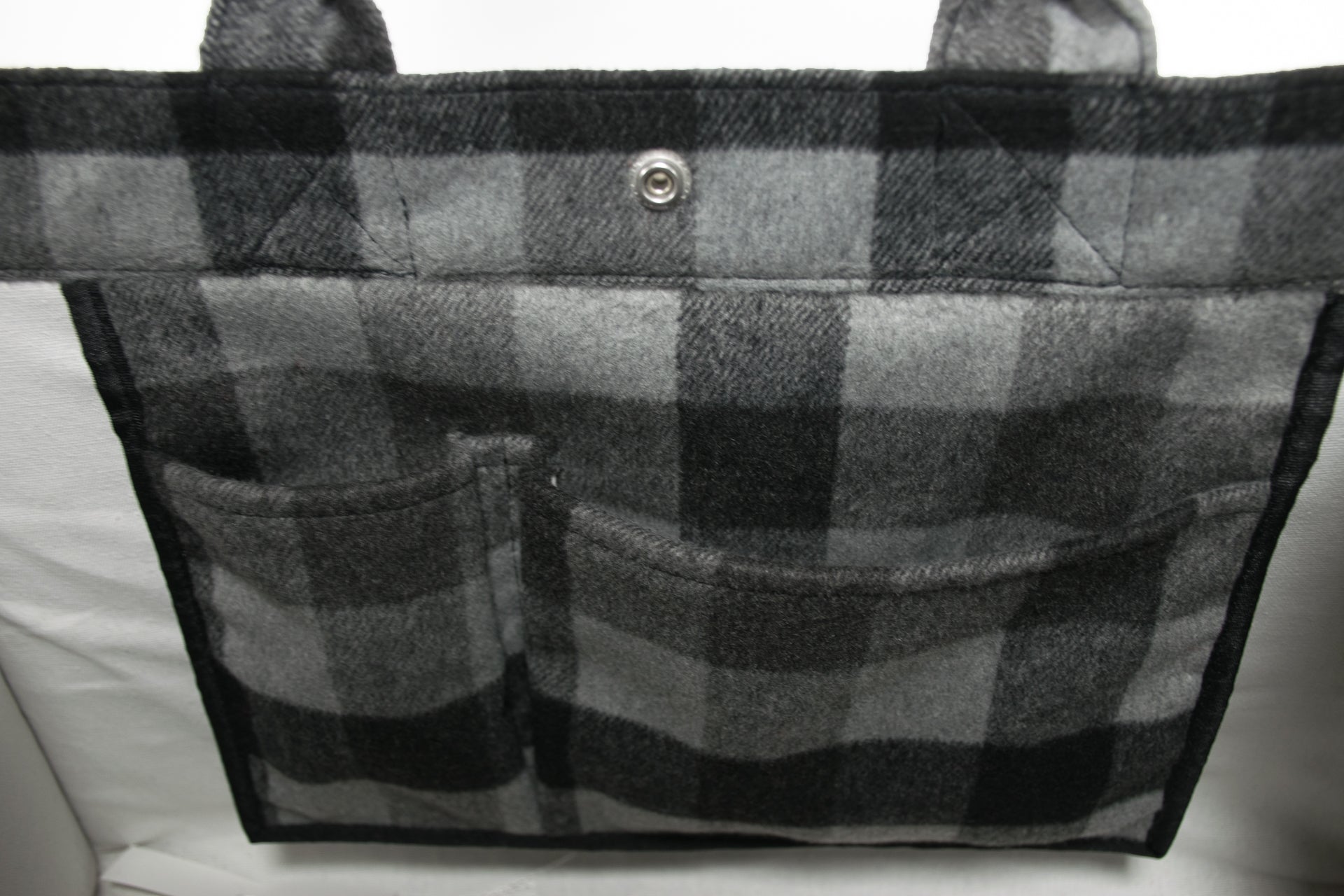 East West Bag: Grey Flannel Plaid - Quilted Koala