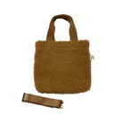 Midi Town Crossbody Bag: Mocha Sherpa - Quilted Koala