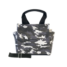 Mini Luxe North South Bag: Grey Camouflage - Quilted Koala