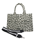 Split Letter Monogram Midi East West Bag: Leopard - Quilted Koala