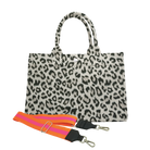 Split Letter Monogram Midi East West Bag: Leopard - Quilted Koala