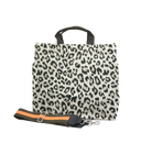 Luxe North South Bag in Leopard - Quilted Koala