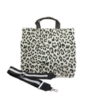 Luxe North South Bag in Leopard - Quilted Koala