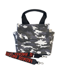 Mini Luxe North South Bag: Grey Camouflage - Quilted Koala