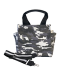 Mini Luxe North South Bag: Grey Camouflage - Quilted Koala