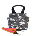 Mini Luxe North South Bag: Grey Camouflage - Quilted Koala