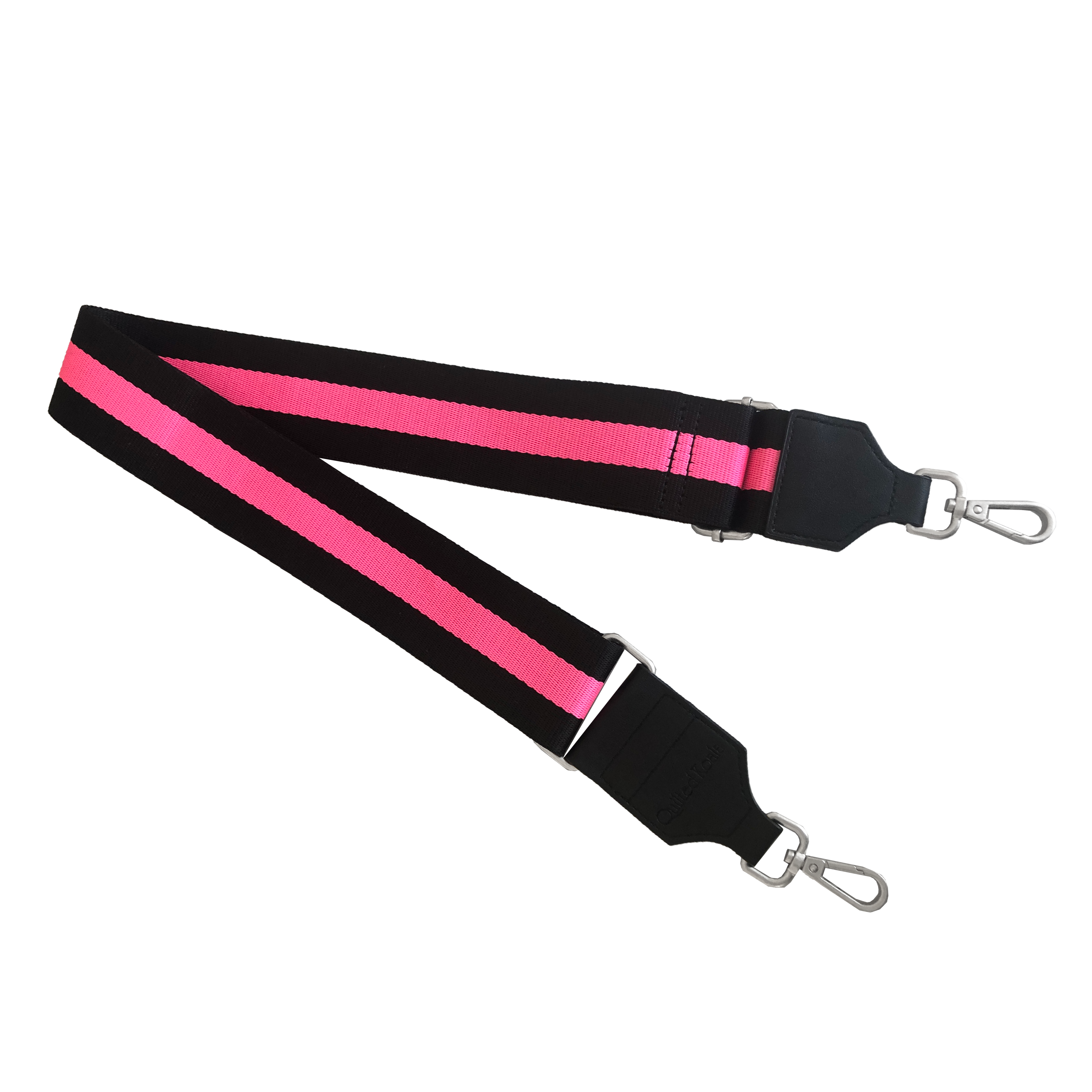 Koala Straps: Black & Pink - Quilted Koala