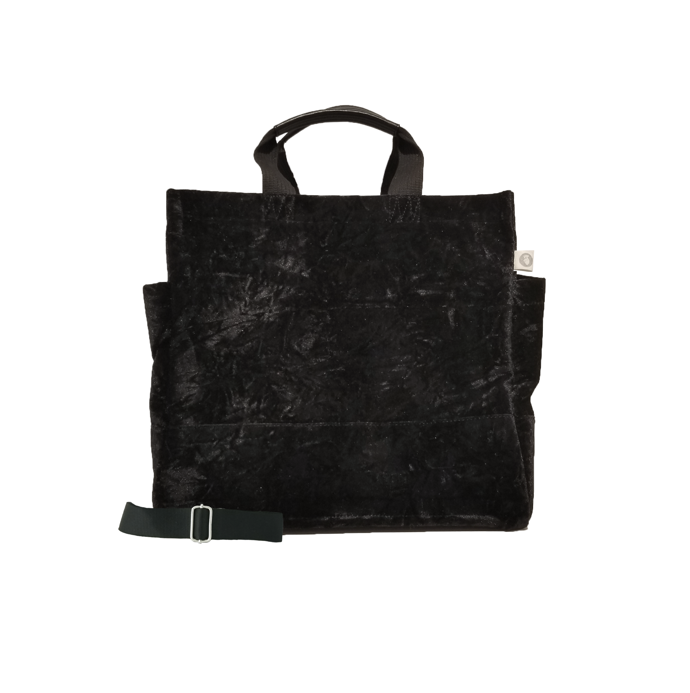 Luxe North South: Black Crushed Velvet - Quilted Koala