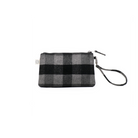 Grey Plaid Flannel Mini Luxe Clutch - Quilted Koala