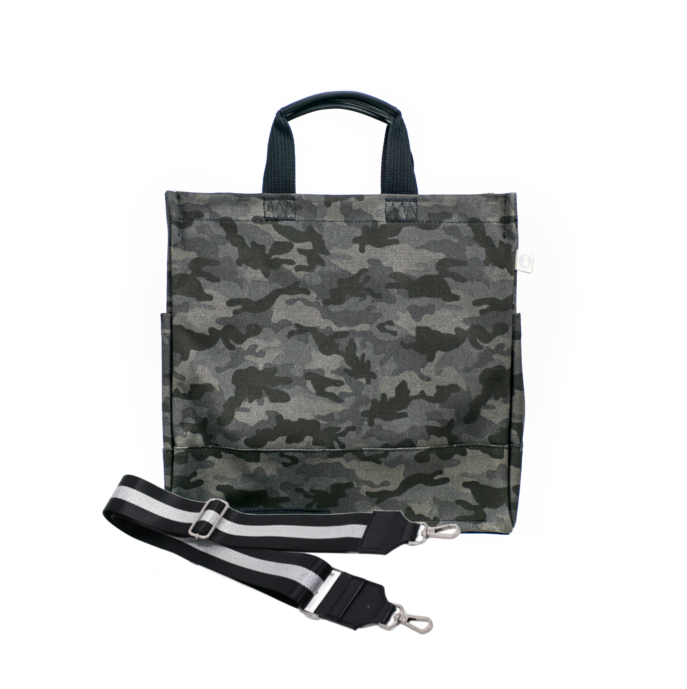 Monogram Stripe Black Camo North South Bag - Quilted Koala