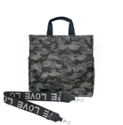 Luxe North South: Black Camouflage - Quilted Koala