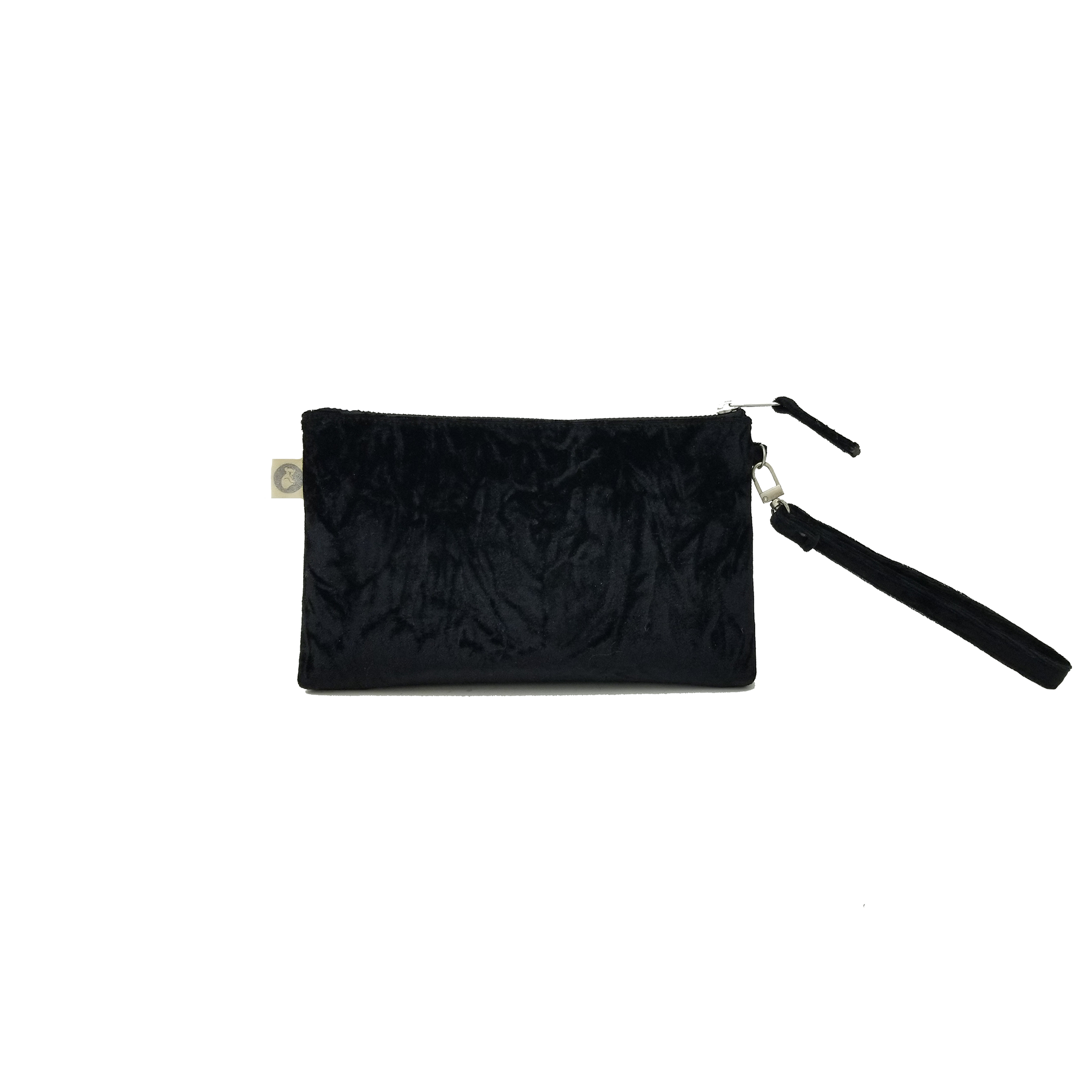 Black Velvet Mini Luxe Clutch (Choose your own Custom Embellishment!) - Quilted Koala