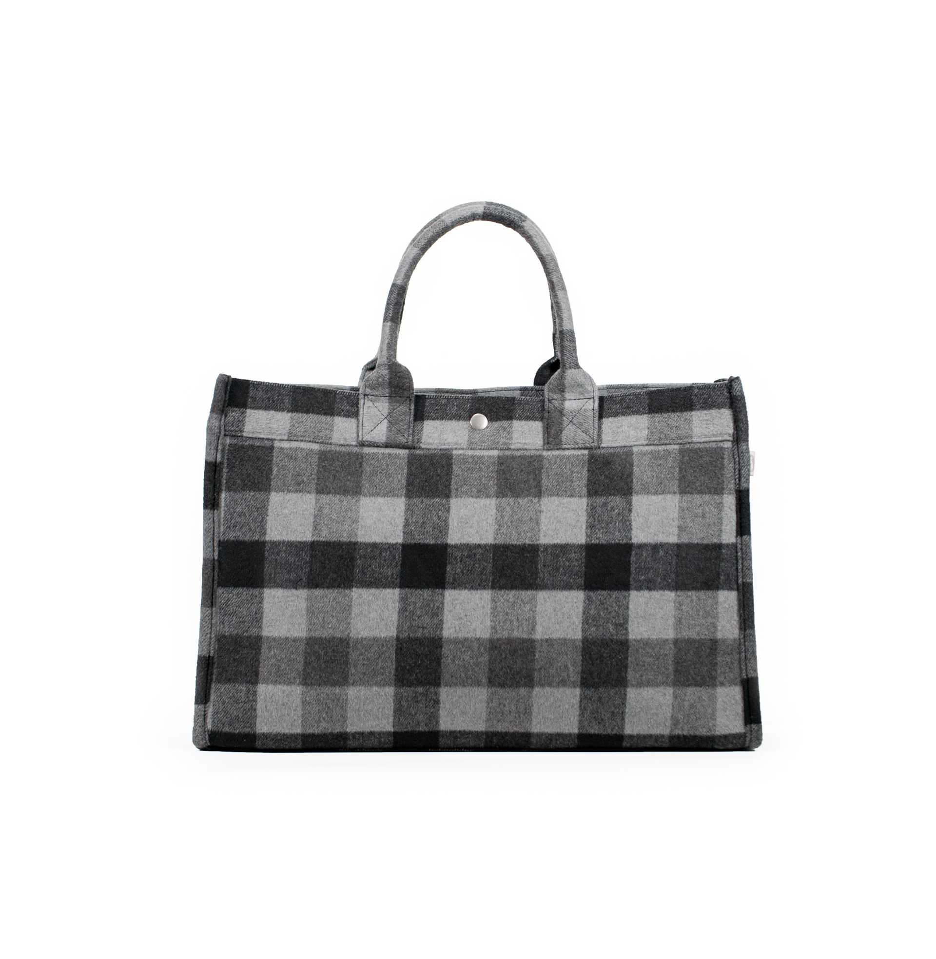 East West Bag: Grey Flannel Plaid - Quilted Koala