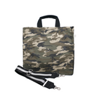 Split Letter Monogram Green Camo North South Bag with Stripe Strap - Quilted Koala