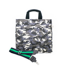 Luxe North-South Bag: Grey Camouflage - Quilted Koala