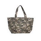 Large Zipper Tote: Green Camouflage - Quilted Koala