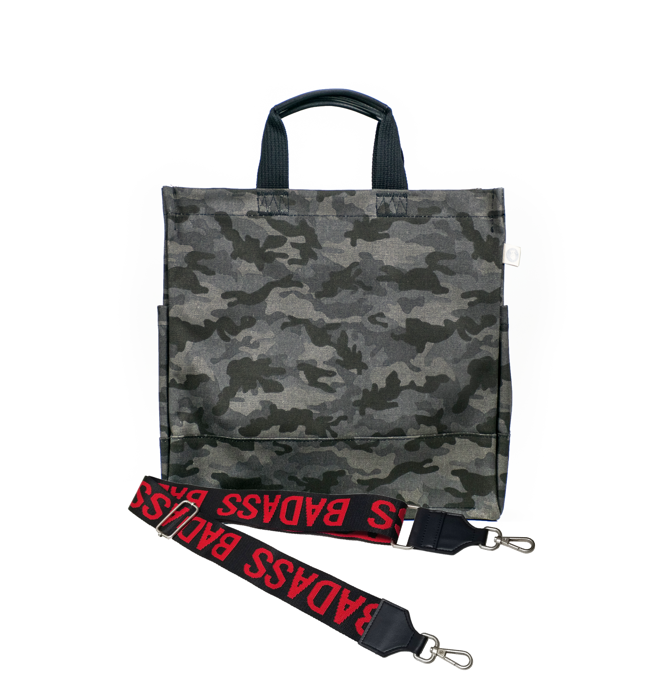 Monogram Stripe Black Camo North South Bag - Quilted Koala