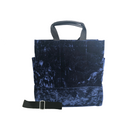 Luxe North South: Midnight Blue Crushed Velvet - Quilted Koala