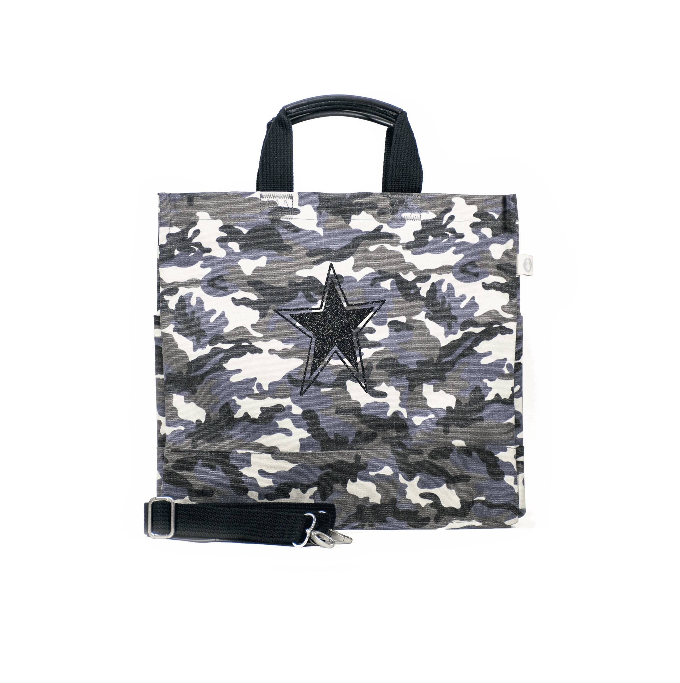 Luxe North South Bag Grey Camouflage