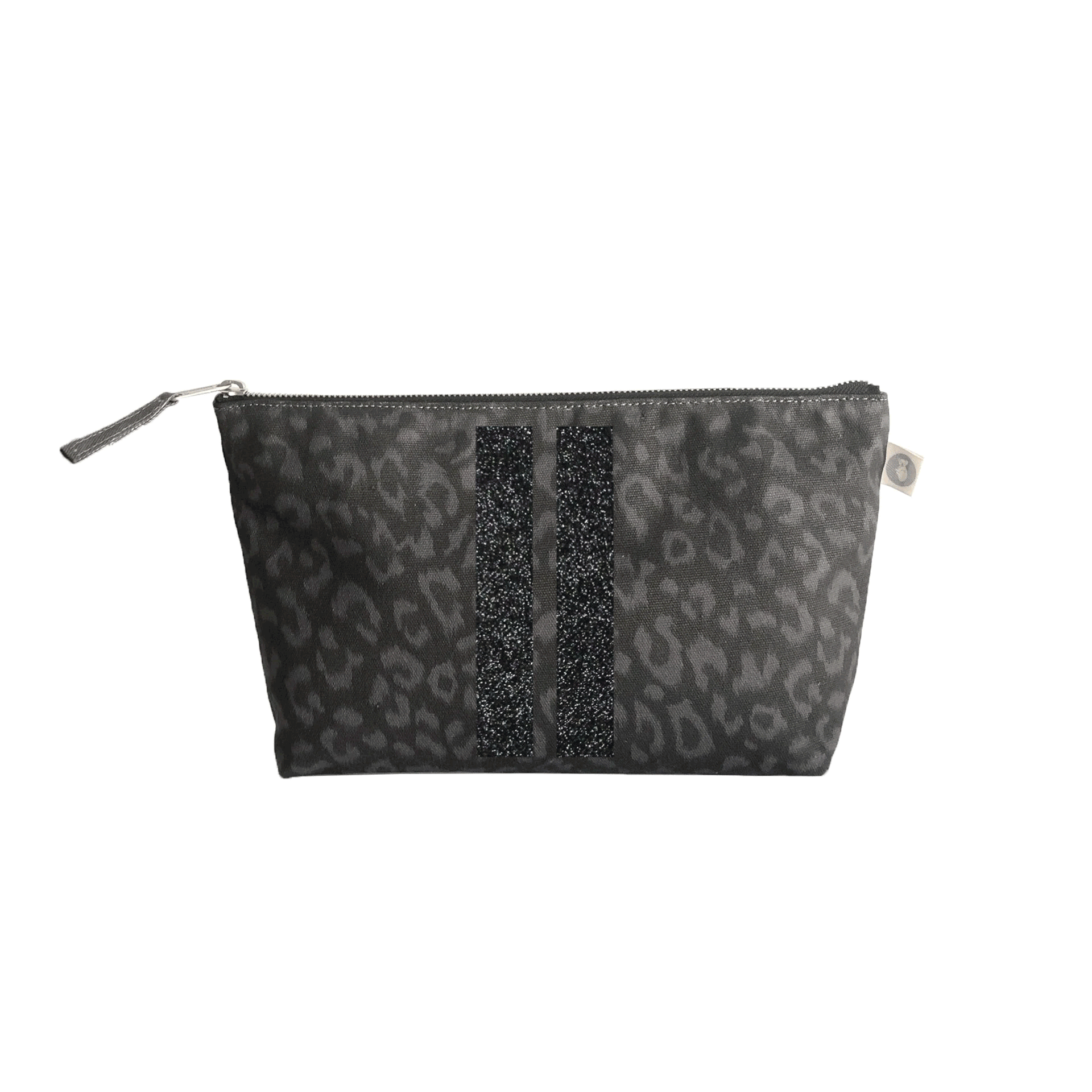 Black leopard print clutch bag shop
