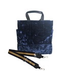 Luxe North South: Midnight Blue Crushed Velvet - Quilted Koala