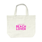 NEW! Everything Bag Natural with Neon Pink Certified Beach Lover - Quilted Koala