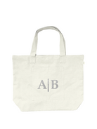 Natural Everything Bag - Split Letter Monogram - Quilted Koala