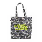 Grey Camo Upright Bag with Neon Yellow Certified Pickleball Lover - Quilted Koala