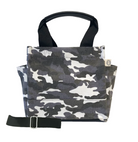 Grey Camo Mini Luxe North South Bag + FREE Silver Chain - Quilted Koala