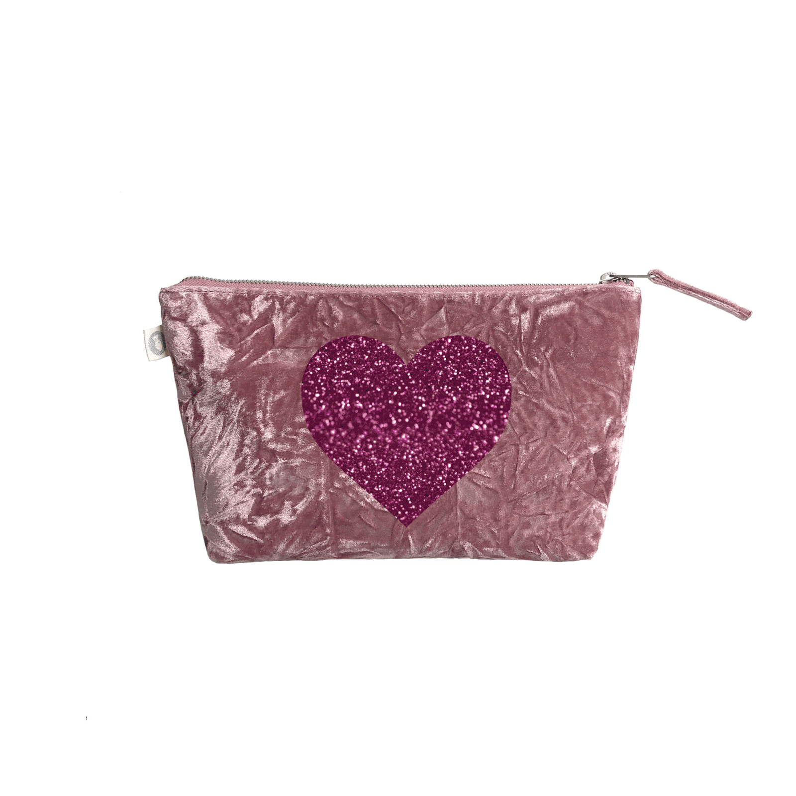 Clutch Bag Petal Pink Crushed Velvet Quilted Koala
