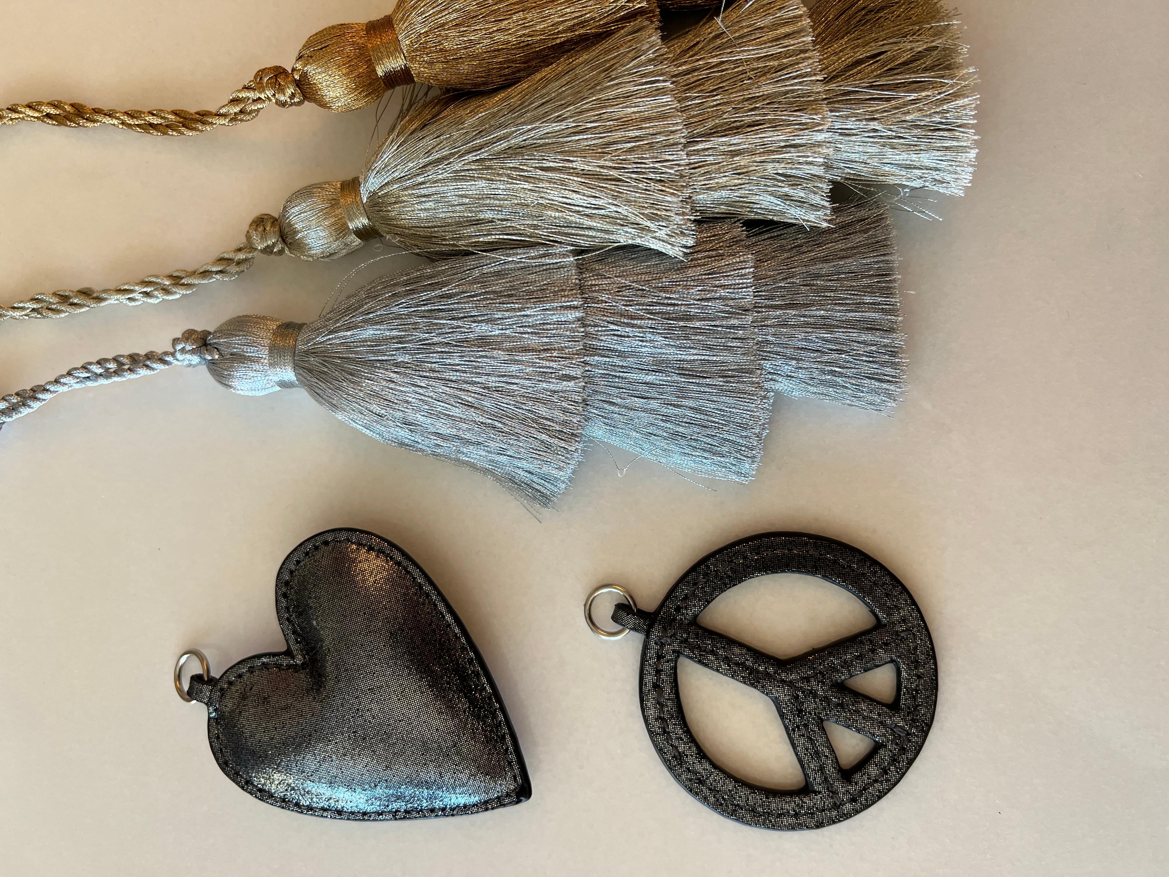Koala Charms- Silver Gunmetal Heart - Quilted Koala
