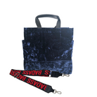 Luxe North South: Midnight Blue Crushed Velvet - Quilted Koala