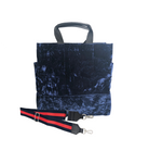 Luxe North South: Midnight Blue Crushed Velvet - Quilted Koala